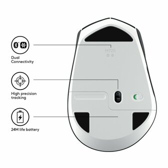 Logitech M720 Draadloze Muis - Zwart