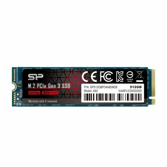 Silicon Power A80 | 512GB NVMe SSD | M.2 | 2.700MB/s