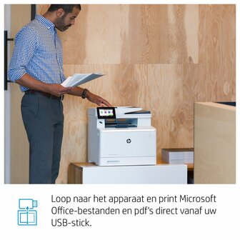 HP Color LaserJet Pro MFP M479fnw, Printen, kopi&euml;ren, scannen, fax, e-mail, Scannen naar e-mail/pdf; ADF voor 50 vel ongekruld