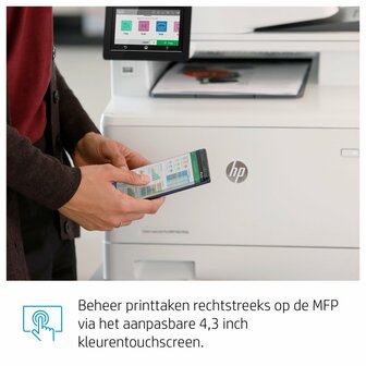 HP Color LaserJet Pro MFP M479fnw, Printen, kopi&euml;ren, scannen, fax, e-mail, Scannen naar e-mail/pdf; ADF voor 50 vel ongekruld