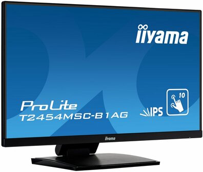 iiyama ProLite T2454MSC-B1AG computer monitor 60,5 cm (23.8&quot;) 1920 x 1080 Pixels Full HD LED Touchscreen Multi-gebruiker Zwart