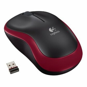 Logitech M185 Draadloze Muis - Rood