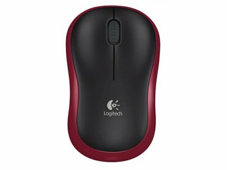 Logitech M185 Draadloze Muis - Rood