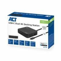 ACT AC7150 laptop dock &amp; poortreplicator Bedraad USB 3.2 Gen 2 (3.1 Gen 2) Type-C Zwart OPEN BOX