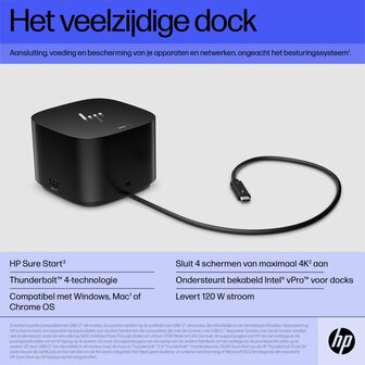 HP Thunderbolt Dock 120 watt G4 RENEWED