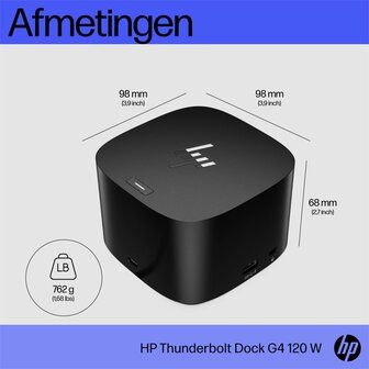 HP Thunderbolt Dock 120 watt G4 RENEWED