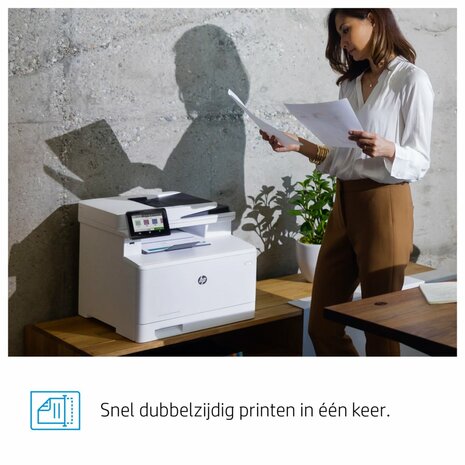 HP Color LaserJet Pro MFP M479fnw, Printen, kopiëren, scannen, fax, e-mail, Scannen naar e-mail/pdf; ADF voor 50 vel ongekruld