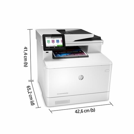 HP Color LaserJet Pro MFP M479fnw, Printen, kopiëren, scannen, fax, e-mail, Scannen naar e-mail/pdf; ADF voor 50 vel ongekruld