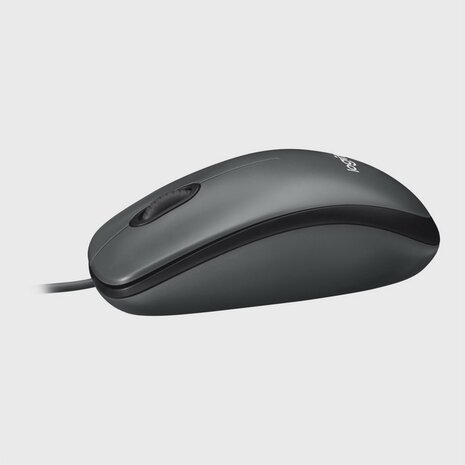 Logitech M100 Bedrade Muis - Grijs