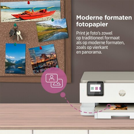 HP ENVY HP Inspire 7220e All-in-One printer, Kleur, Printer voor Home, Printen, kopiëren, scannen, Draadloos; HP+; Geschikt voor HP Instant Ink; Scan naar pdf