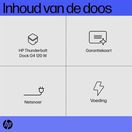 HP Thunderbolt Dock 120 watt G4 RENEWED