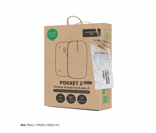 Xoopar Pokket 2 Wireless Bio Mouse Wheat