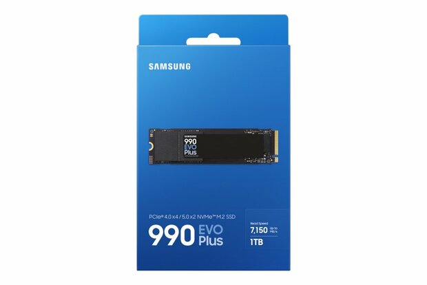 Samsung 990 EVO Plus | 1TB NVMe SSD | M.2 | 7.250MB/s