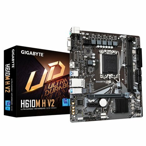 Gigabyte H610M H V2 | Socket LGA 1700 | Intel H610 | 2xDDR5 | Micro-ATX | Moederbord