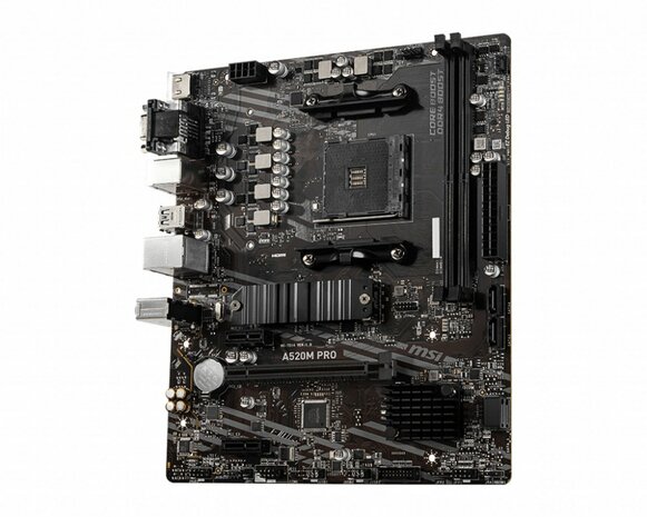 MSI A520M PRO | Socket AM4 | AMD A520 | 2xDDR4 | Micro-ATX | Moederbord | RENEWED